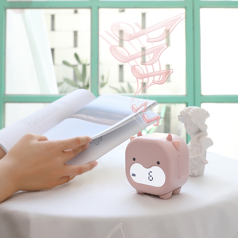 Đồng hồ báo thức điện tử kiêm đèn ngủ Trâu cute ✅ Đồng hồ để bàn✅ Cảm ứng âm thanh đổi màu✅ Thể hiện nhiệt độ✅ Decor