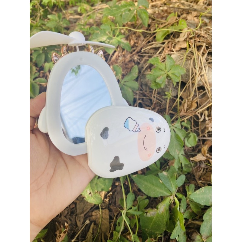Quạt thú 3in1 kèm gương, đèn led, quạt | BigBuy360 - bigbuy360.vn