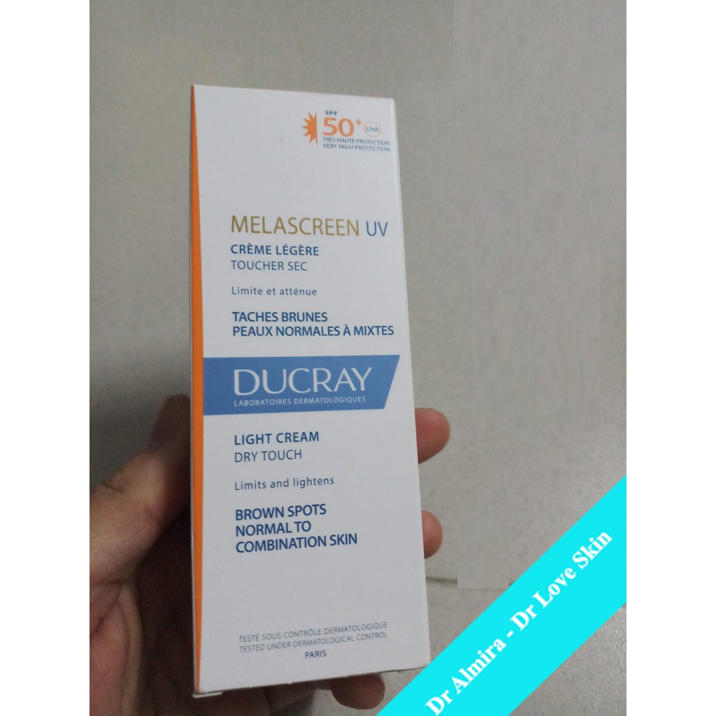 Kem Chống Nắng Chống Oxy Hóa Sáng Da Ducray Melascreen UV Light Cream SPF50