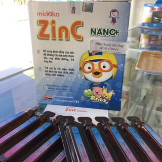 Zin C Nano+ (Hộp 20 ống x 10ml) – Giải pháp cho trẻ biếng ăn, suy dinh dưỡng