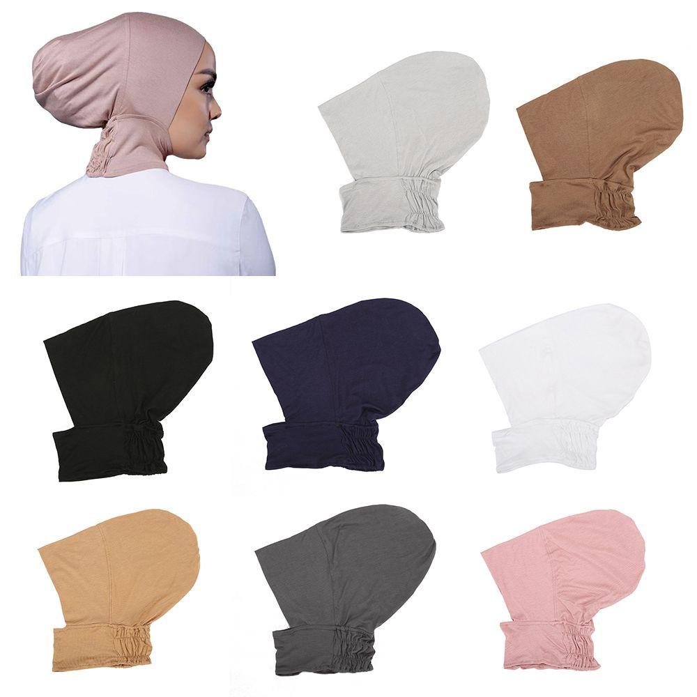 MELODG Khăn Turban Cotton Màu Trơn Co Giãn Dành Cho Người Lớn
