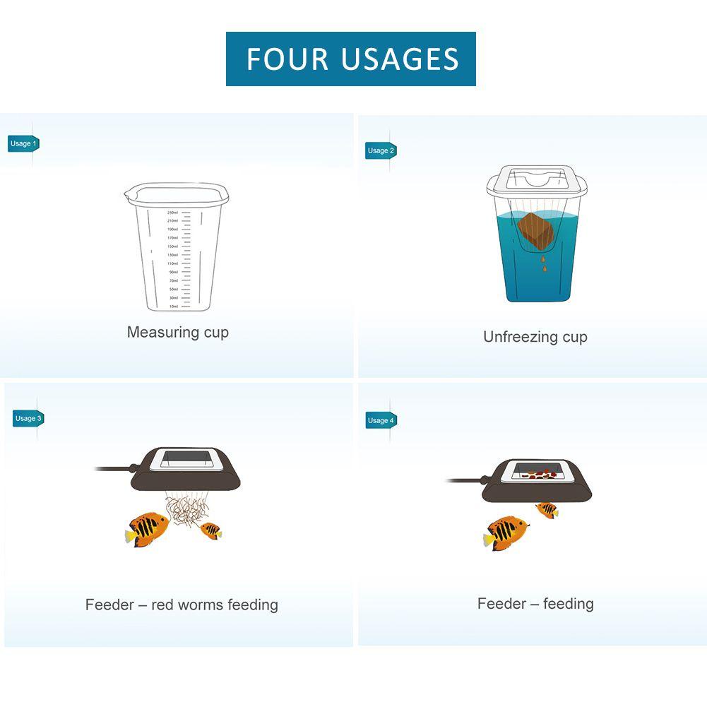 ZAIJIE24 Dụng Cụ Cho Cá Ăn Bằng Thép Không Gỉ