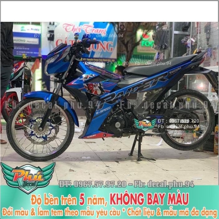 Tem rời Raider Kingđrang xanh đen (B) -1