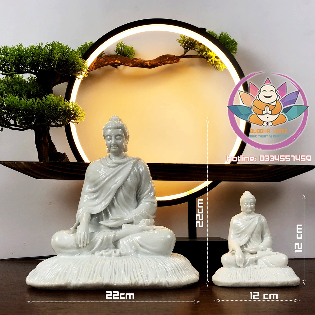 Tôn Tượng Bổn Sư 22 cm phong thủy thờ phụng, trang trí nhà cửa, bàn trà, hồ thủy sinh, tiểu cảnh, bán cạn, terrarium