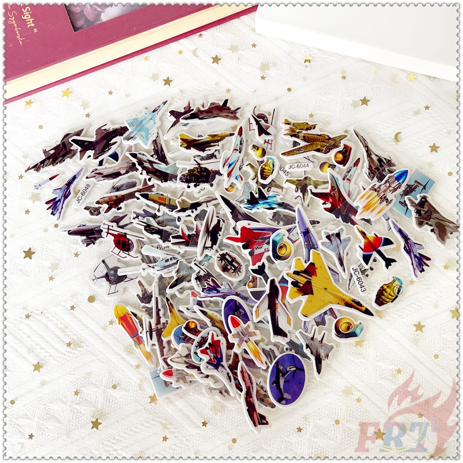 ❀ Sticker Dán Máy Bay Chiến Đấu Q-1 ❀ 1 Miếng Dán Bong Bóng 3D Bằng PVC Chống Nước