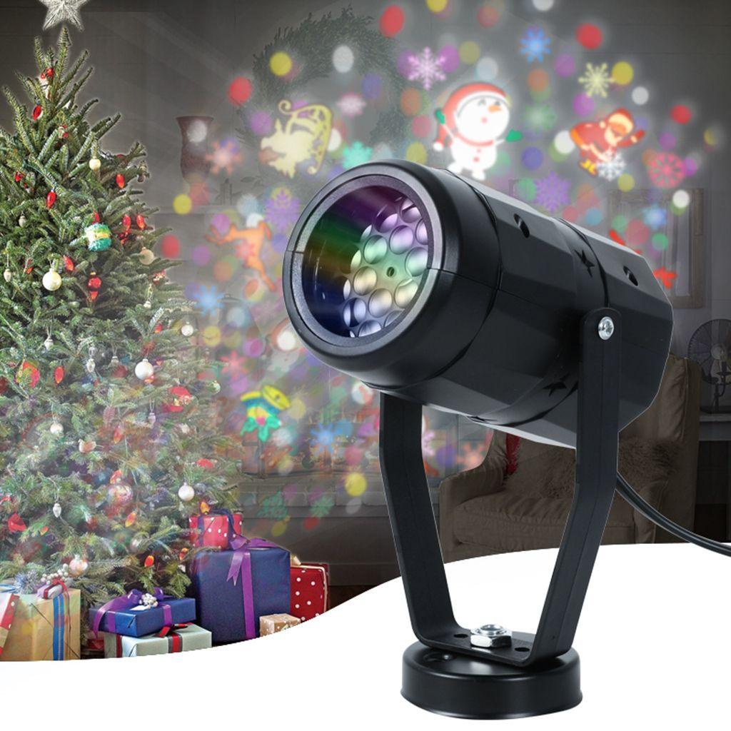 1 Đèn LED Laser Chiếu Sáng Ngoài Trời / Trong Nhà 16 Họa Tiết