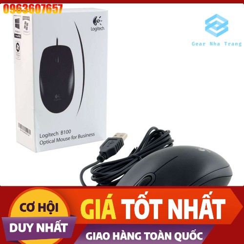 Chuột văn phòng Logitech B100_LB100,Chuột giá rẻ,chuột văn phòng,chuột chính hãng,chuột có dây