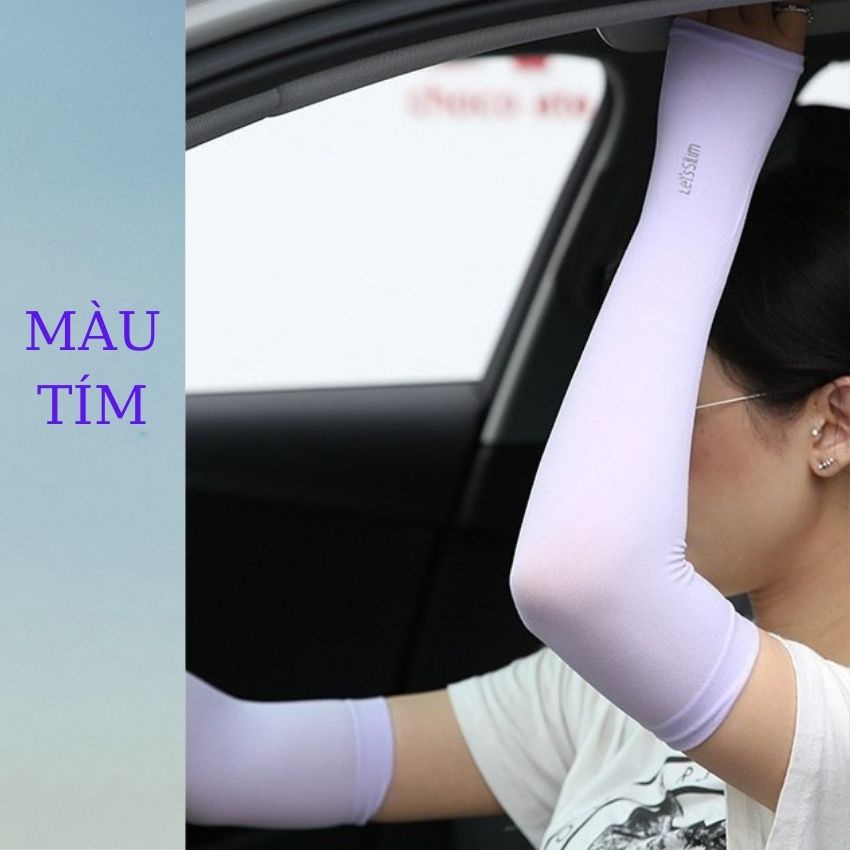 Găng Tay Chống Nắng Xỏ Ngón Let's Slim Ống Tay Đi Nắng Chống Tia UV-ZPCN01