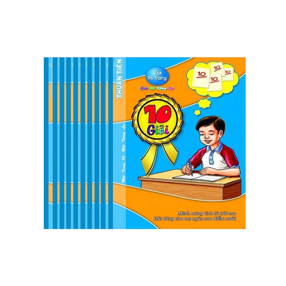 Lốc 10 Cuốn Tập Học Sinh Tân Thuận Tiến 96 Trang  - 10 Giỏi - 8935128261649