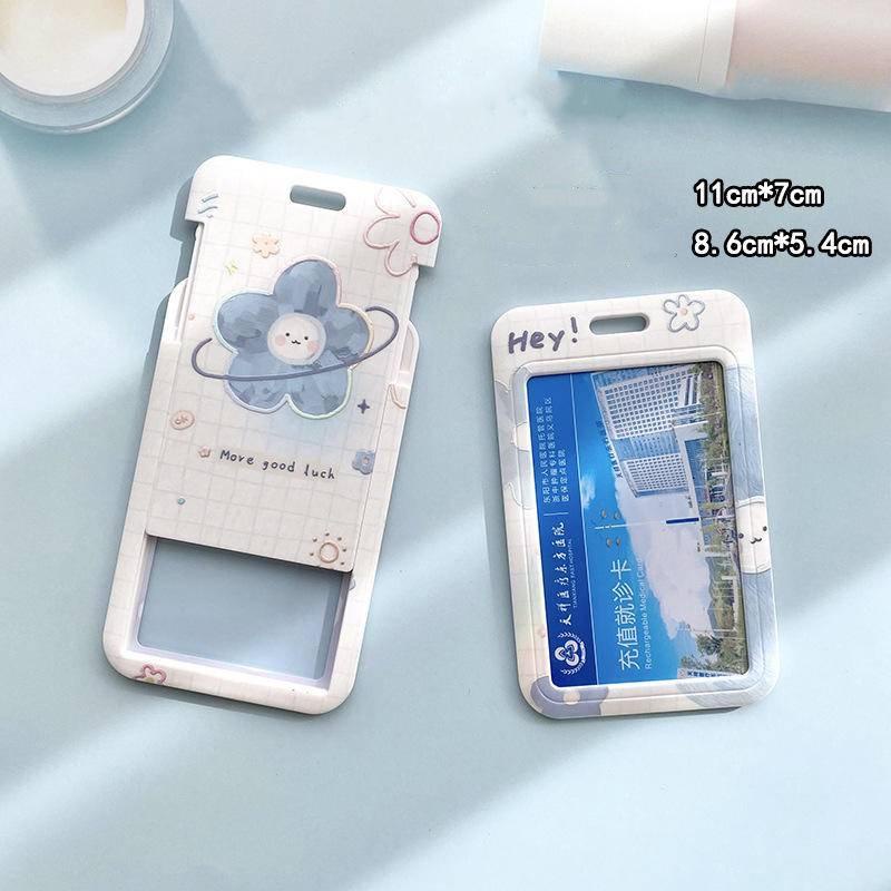 Vỏ Bọc Thẻ Ngân Hàng / Xe Bus Họa Tiết Hoa Kèm Dây Đeo Ngắn / Dài Tiện Dụng Ốp
