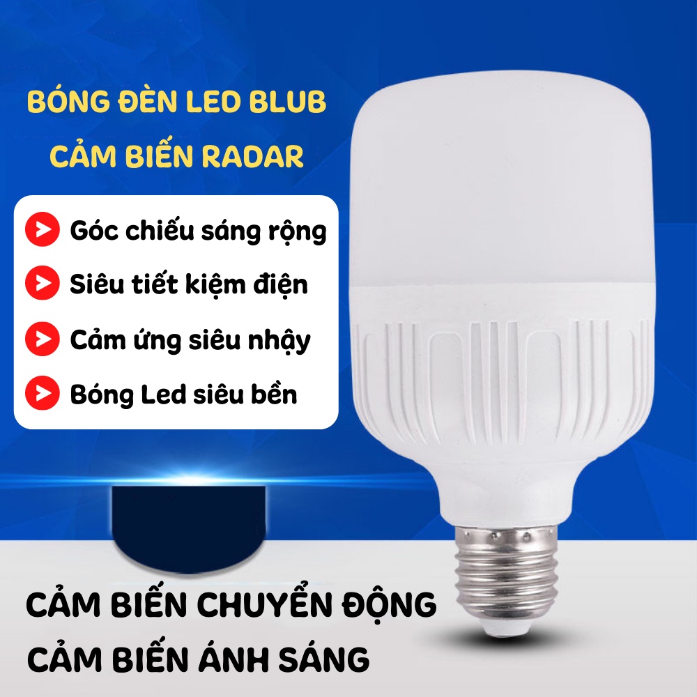 Bóng Đèn Led Cảm Ứng Bóng Đèn Cảm Biến Chuyển Động Siêu Tiết Kiệm Điện ATILA SHOP