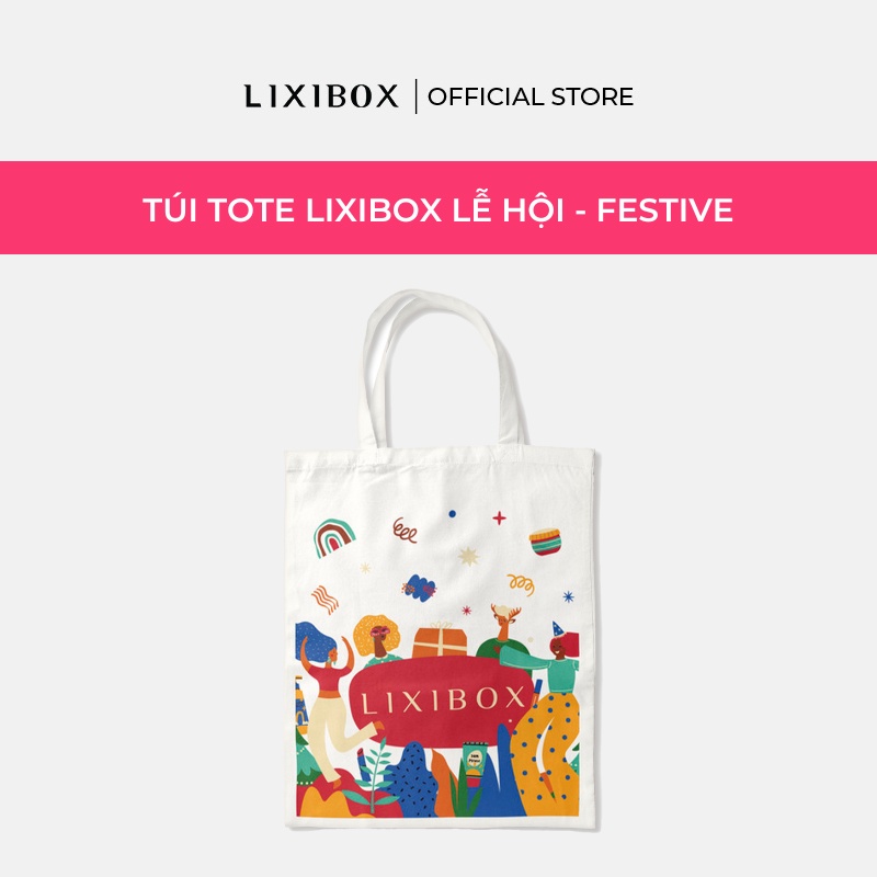 Túi Tote Lixibox họa tiết Lễ Hội - Festive