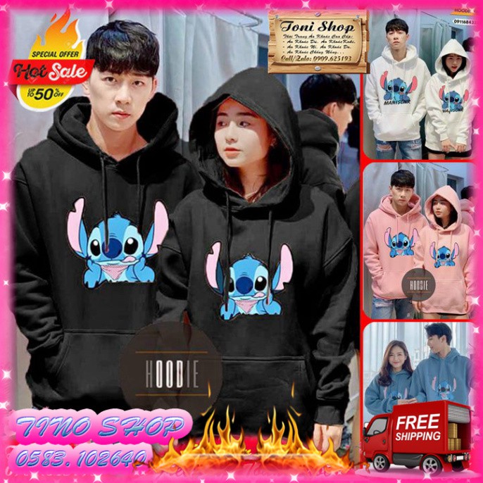 ÁO HOODIE - ÁO KHOÁC NỈ NGOẠI MANISCRN (HD2480 - FTITCH - 1 ÁO) (Tino Shop)