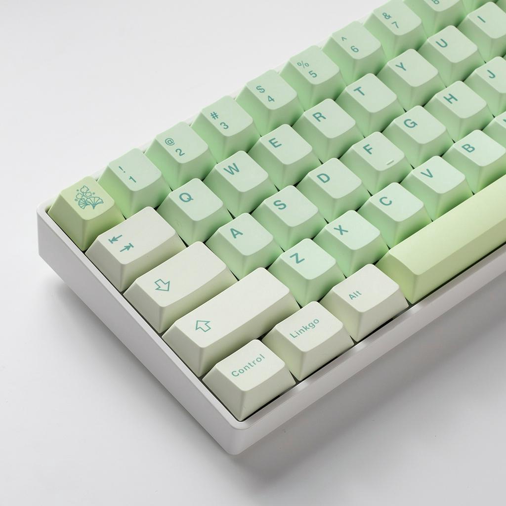 Bộ Keycap Xanh lá - Keycap Ginkgo 143 nút dùng cho bàn phím cơ - Nhựa PBT cherry profile