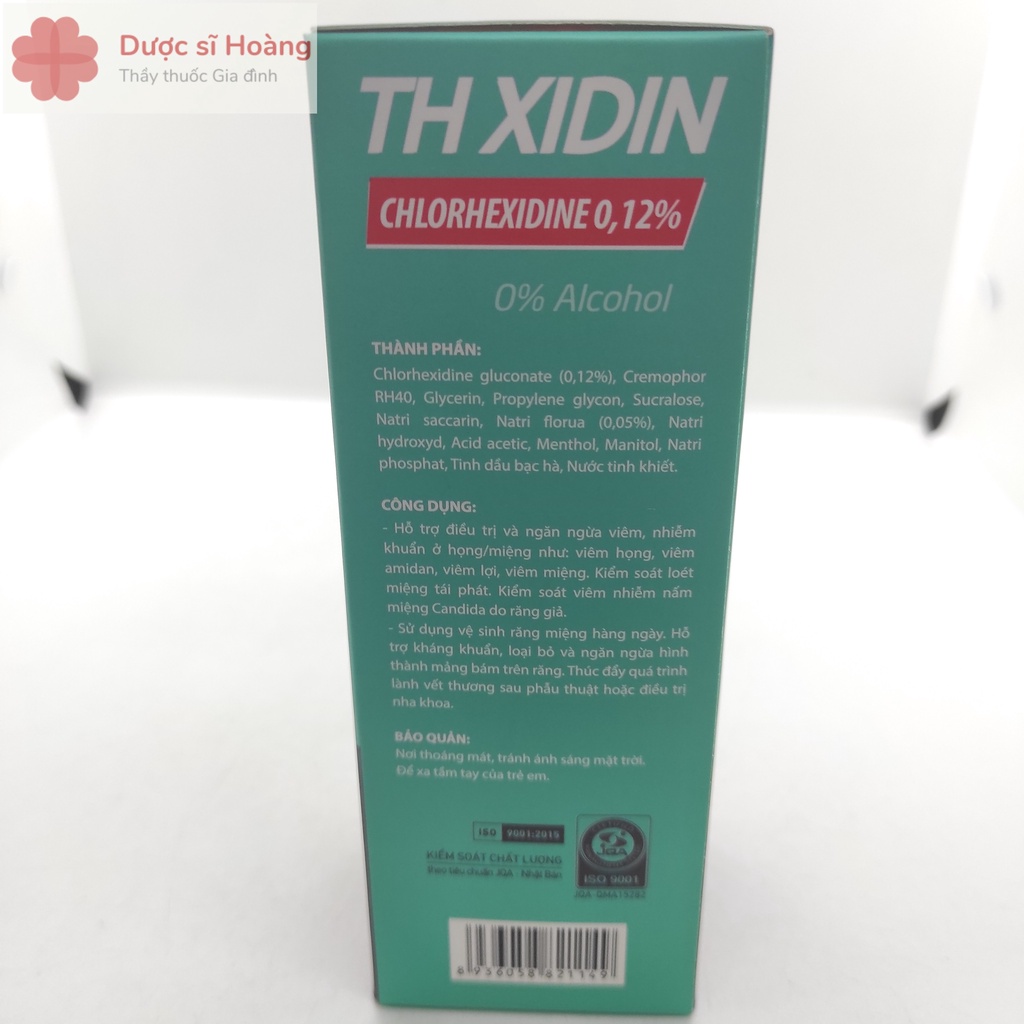 Nước Súc Miệng Họng TH XIDIN 250ml