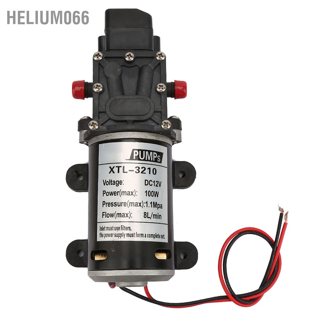 bộ máy bơm Máy bơm nước áp suất cao tự mồi màng điện với công tắc lực 12V 100W Helium066