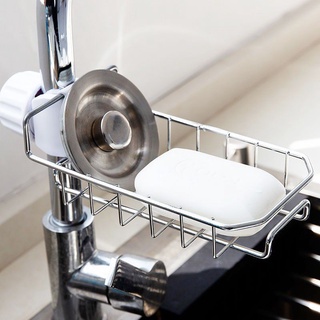 giá/kệ inox cài vòi rửa bát