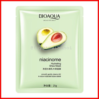 Mặt nạ trái Bơ Bioaqua dưỡng ẩm kiểm soát dầu làm mịn da - Niacinome Hydrating Shea Mask