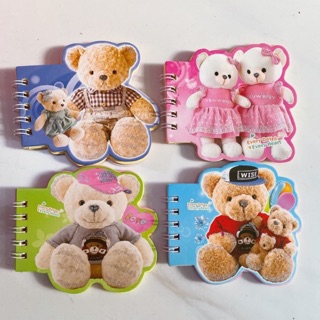 Sổ lò xo giấy màu hình gấu