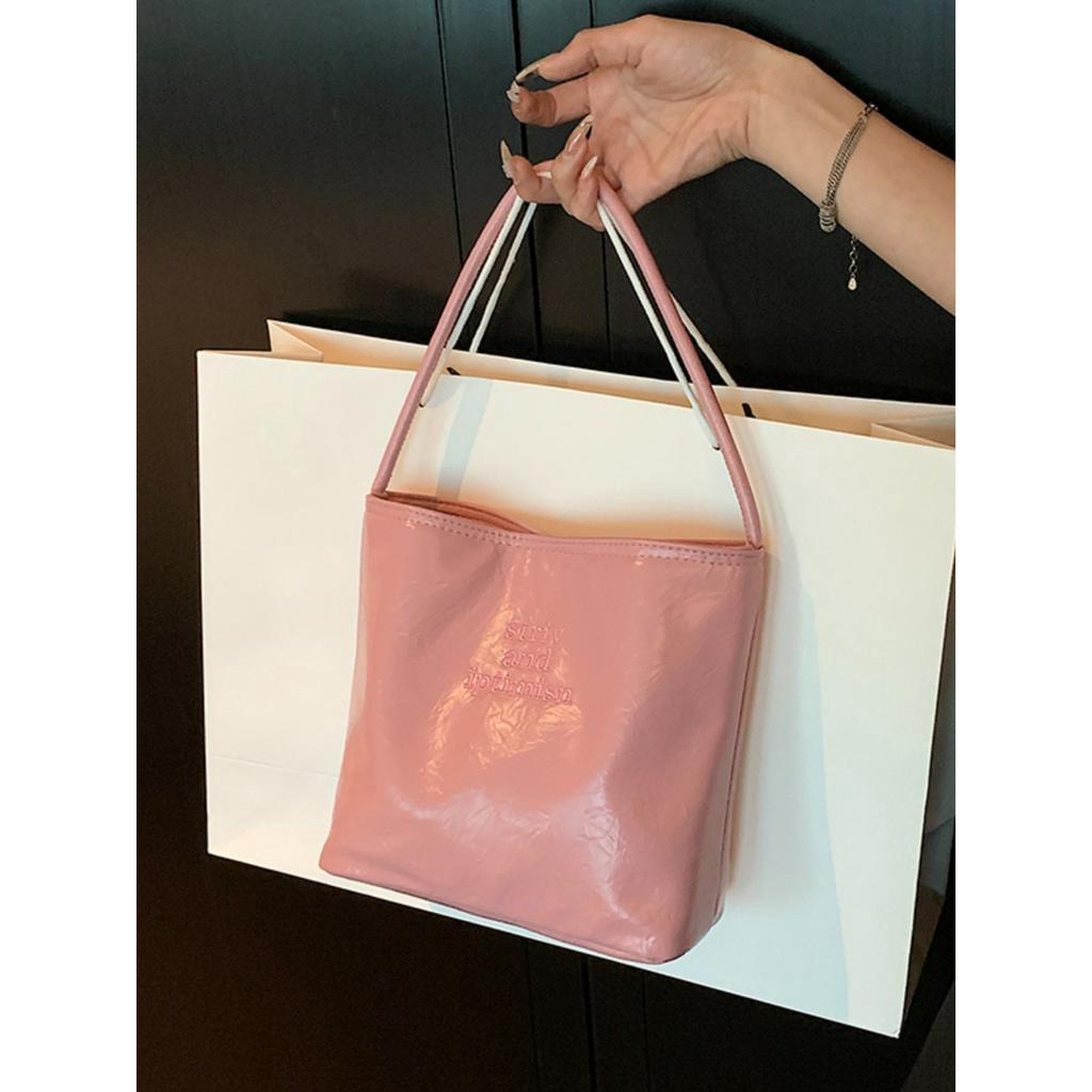 NEARAY túi đeo vai PU Màu Trơn Hàn Quốc thời trang cho nữ 2023 NEW L91T4CH