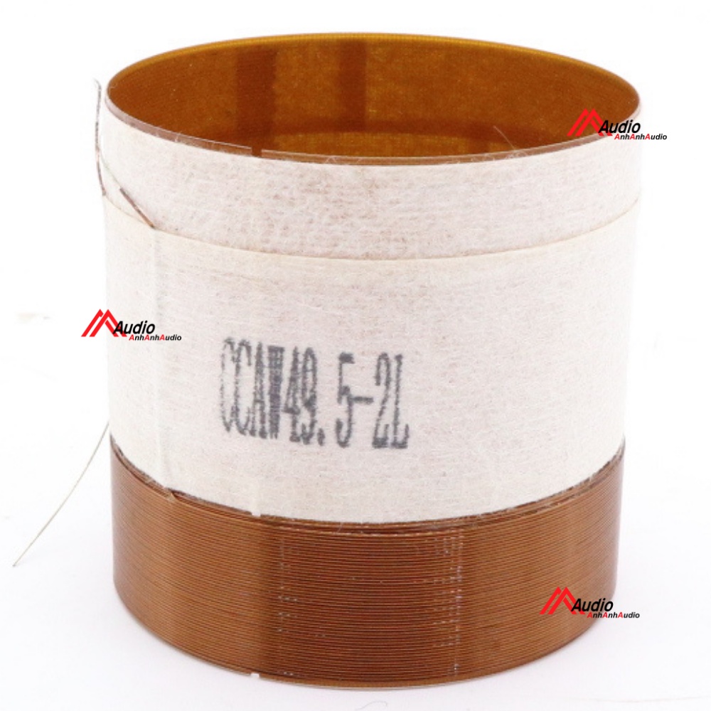 Coil loa dây nhôm 50.5 - 51.5 - 49.5 - 51.0 phíp bố giấy trắng SPU quấn 2 lớp hàng chất lượng cao