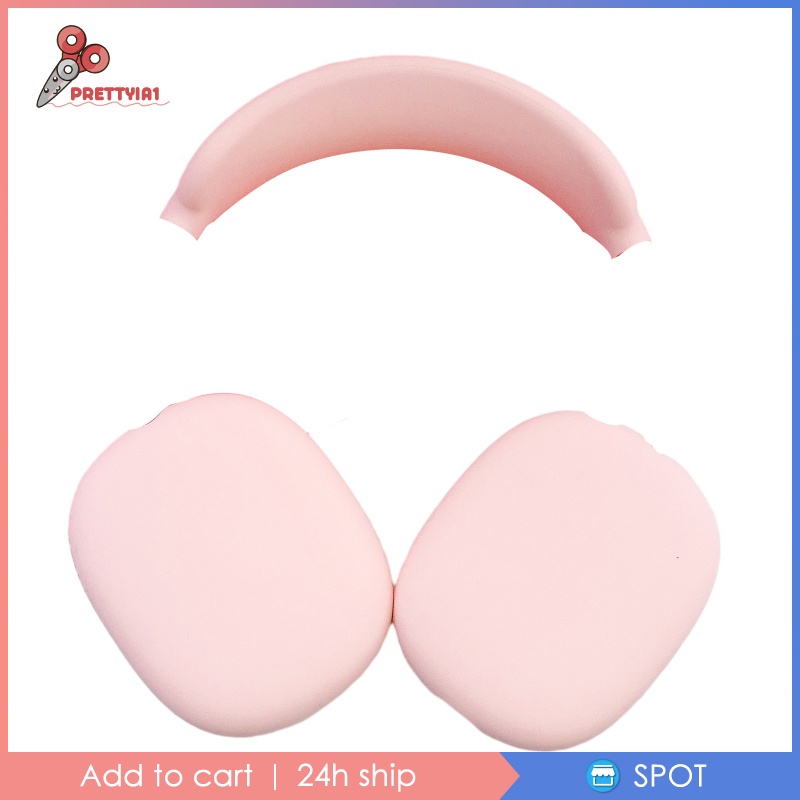 Vỏ Bảo Vệ Hộp Đựng Tai Nghe Airpods Max Bằng Silicon Màu Đen Prettyia1