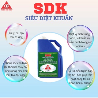 Diệt khuẩn ao nuôi tôm cá, diệt ký sinh trùng, xử lý nước - SDK
