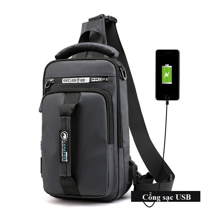Túi đeo chéo nam đa năng chống nước bền bỉ - phong cách trẻ trung năng động | BigBuy360 - bigbuy360.vn