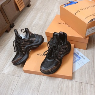 Giày LVs nâu nữ cao cấp (free ship)