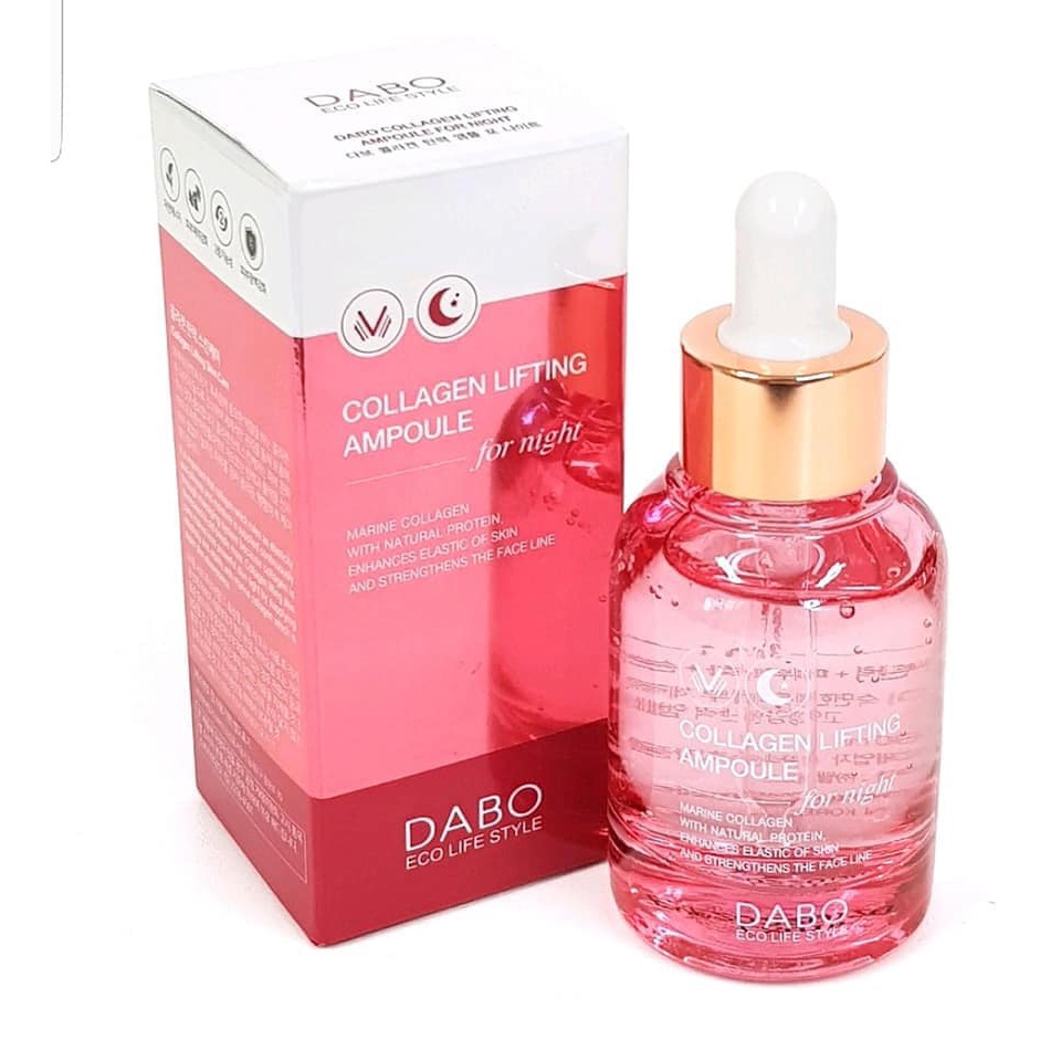 Tinh chất Cao cấp Collagen nâng cơ ban đêm - DABO Collagen Lifting Ampoule For Night - Hàn Quốc Chính Hãng