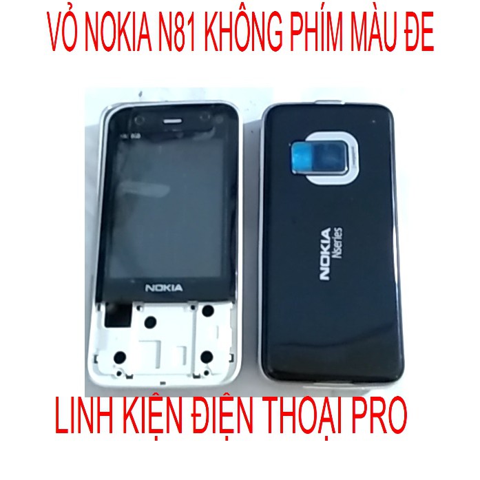 VỎ NOKIA N81 KHÔNG PHÍM MÀU ĐEN