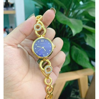Đồng hồ nữ tính dây đính đá không gỉ Bee Sister(tặng lắc mạ vàng non va pin)