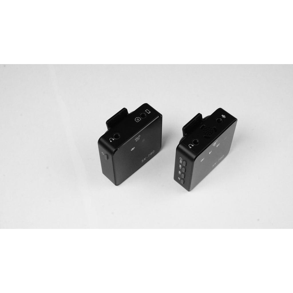 MT MAX Micro cài áo Wireless SK780 - Mic thu âm không dây kết hợp Sound Card - Lấy nhạc qua bluetooth 5.0 - Có echo hát
