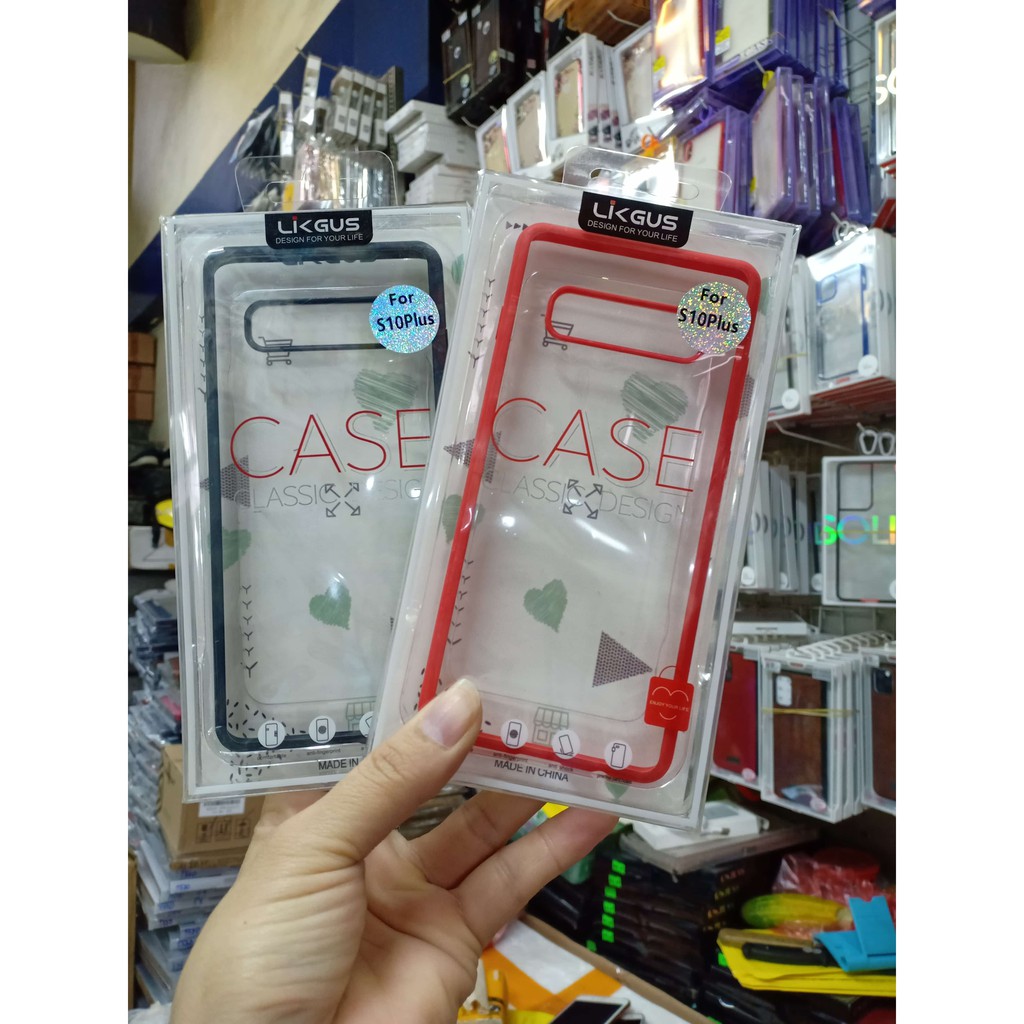 Samsung S10, S10 Plus/ ỐP lưng Likgus trong viền màu Chính hãng