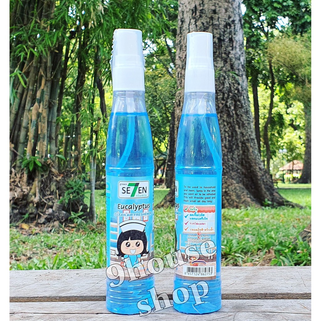 01 Xịt Khuynh Diệp Làm Sạch Không Khí Green Se7en (Eucalyptus Clean Air Freshener) Thái Lan 90ml