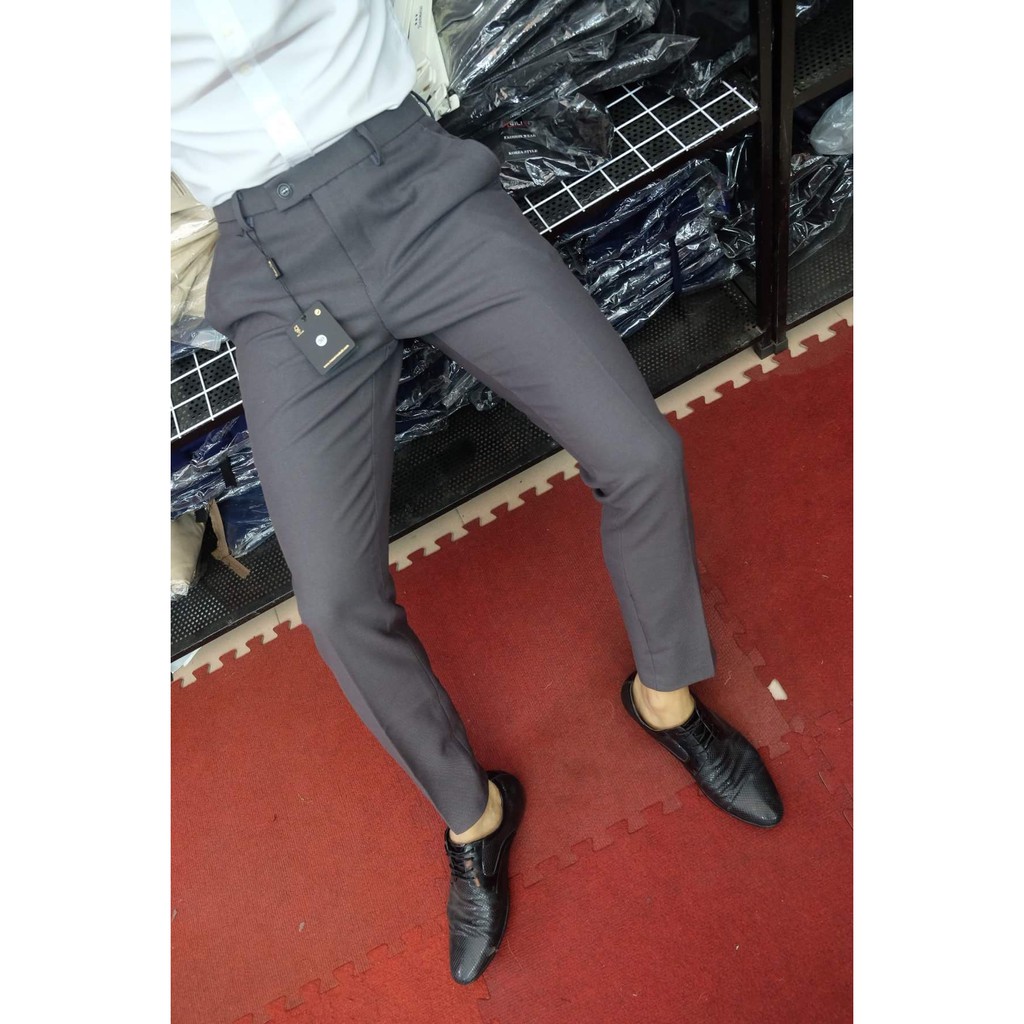 Combo 2sp:1 Quần Âu Ghi Đậm và 1 Quần Âu Đen dáng Hàn Quốc | BigBuy360 - bigbuy360.vn