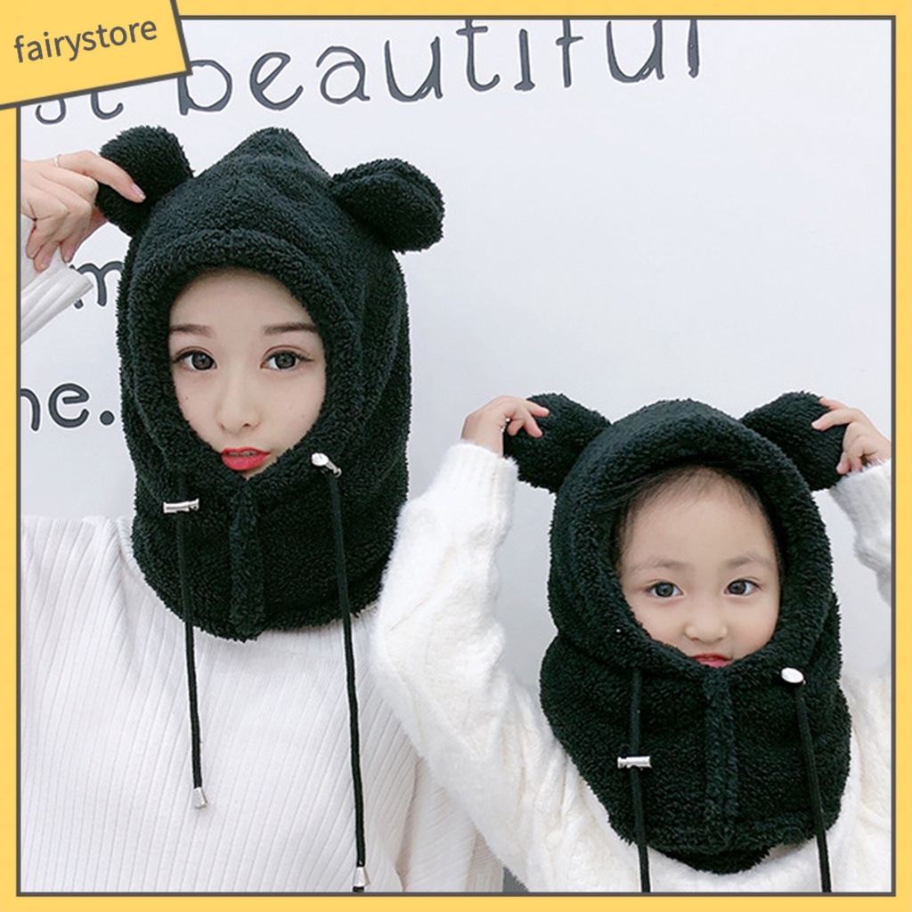 Mũ Trùm Đầu Chắn Gió Thời Trang Thu Đông Cho Bé