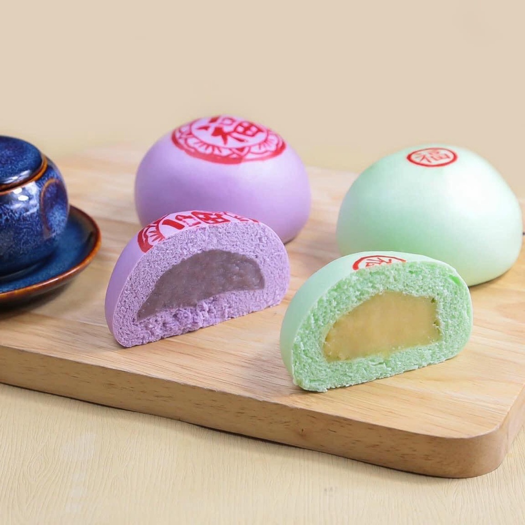 Bánh bao Thọ Phát nhân đậu xanh & khoai môn