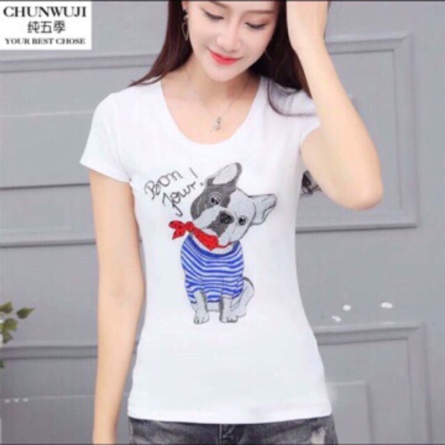 💋💋 Áo Thun Đính Đá Quảng Châu