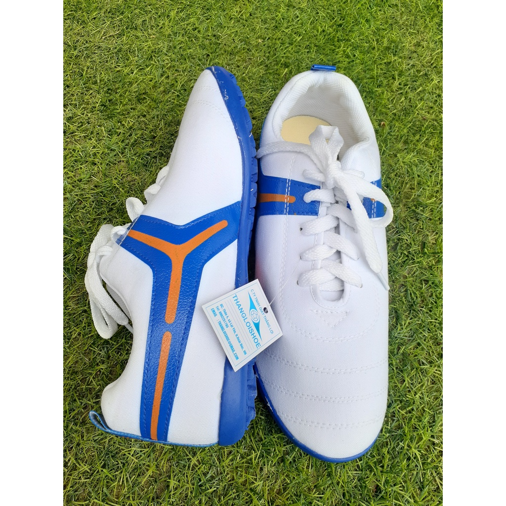 Giày bóng đá THANGLOISHOES ,giày vải vá da  cao cấp khâu full đế, bảng size trên ảnh