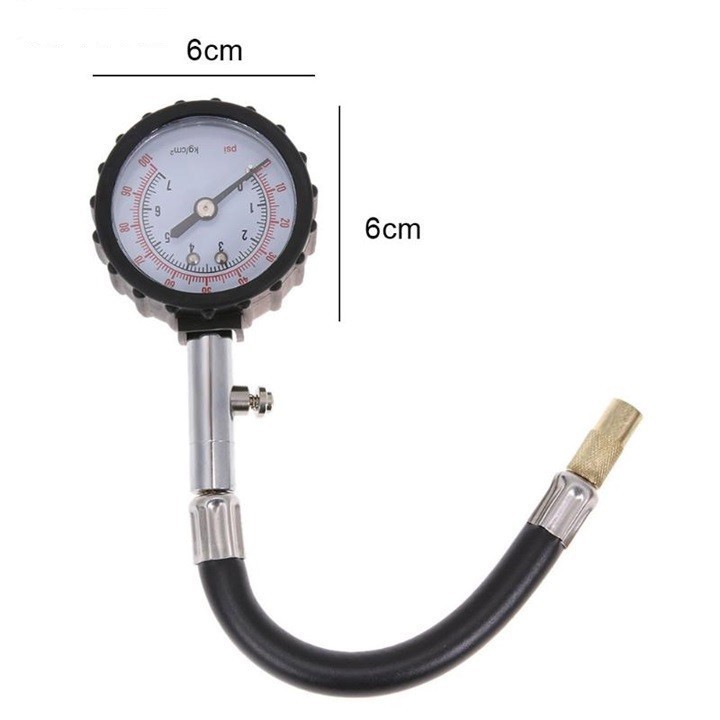 Đồng hồ đo áp suất lốp xe ô tô ống dài hàng tốt
