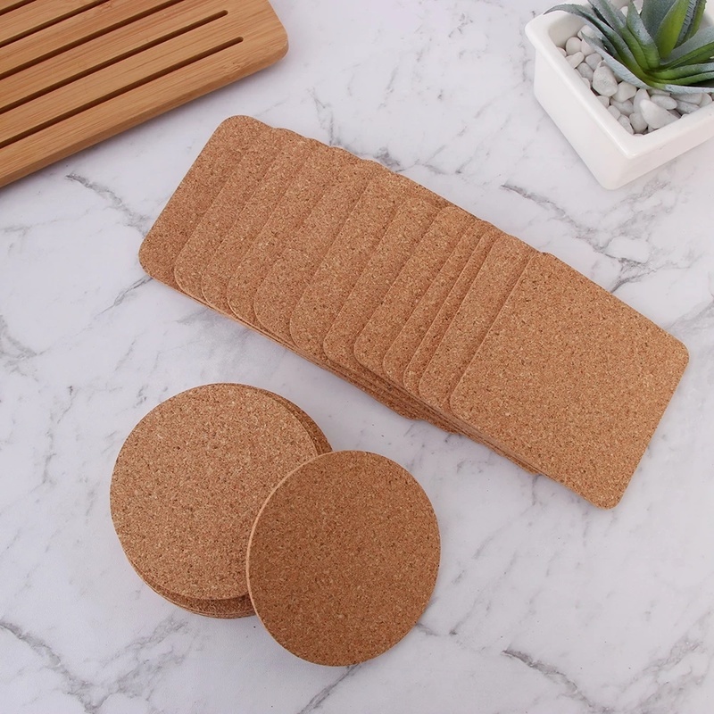 Tấm Lót Ly Hình Vuông/Vuông Bằng Vải Bền Trang Trí Bàn Ăn