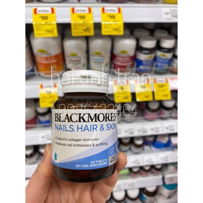 [Mã COS1904 giảm 8% đơn 300K] Viên uống Blackmores Nails, Hair & Skin 60v | BigBuy360 - bigbuy360.vn