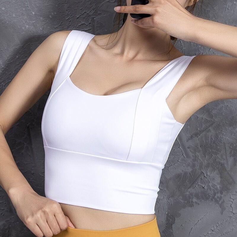 Áo Lót Nữ Su Đúc 2 Dây Bảng To, Áo Bra Su Đẹp Thể Thao Dáng Dài [Có Mút Ngực] Hieu Store24h - 123