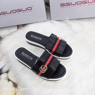 ] Dép bánh mì đế cao 3cm