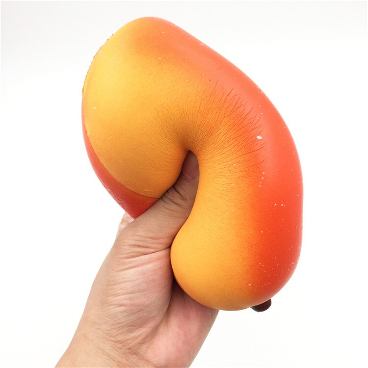 Squishy xoài jumbo 16cm có bao bì siêu chậm tăng