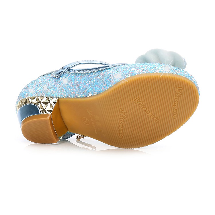 Giày cao gót công chúa Elsa cho bé gái từ 2-5 tuổi - chất liệu cao cấp, êm chân