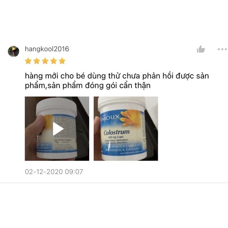 (Date 11.2023) Sữa non Pháp Fenioux Colostrum hộp 200 viên | BigBuy360 - bigbuy360.vn