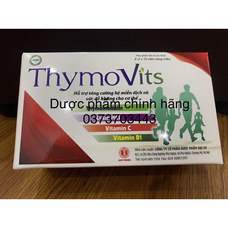 Thực phẩm bảo vệ sức khoẻ ThymoVits- hỗ trợ tăng cường hệ miễn dịch và sức đề kháng cho cơ thể