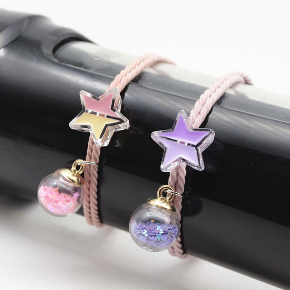 Dây Buộc Tóc Cao Su Co Giãn Nhiều Màu Sắc Vui Nhộn Cho Nữ